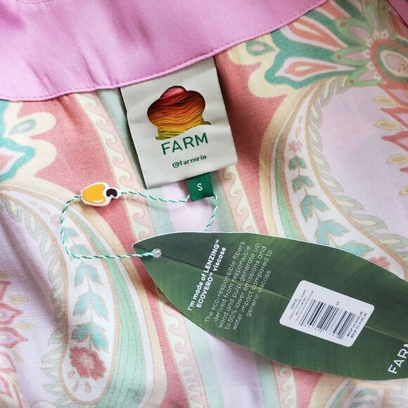 Farm Rio Beach Toucans Scarf Kimono Beach Cover Multi Size Small Eco-Friendly - Picture 13 of 16